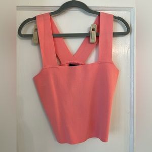 Lucy Paris pink/coral/salmon-ish tank top